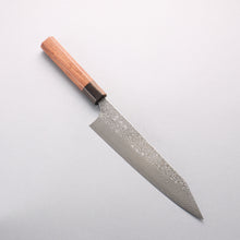  Yoshimi Kato SG2 Black Damascus Kiritsuke Gyuto 210mm Rosewood (Ferrule: Ebony) Handle - Seisuke Knife