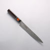 Shigeki Tanaka Habakiri SG2 Damascus Slicer 210mm Ebony Wood Handle - Seisuke Knife - Slide 1