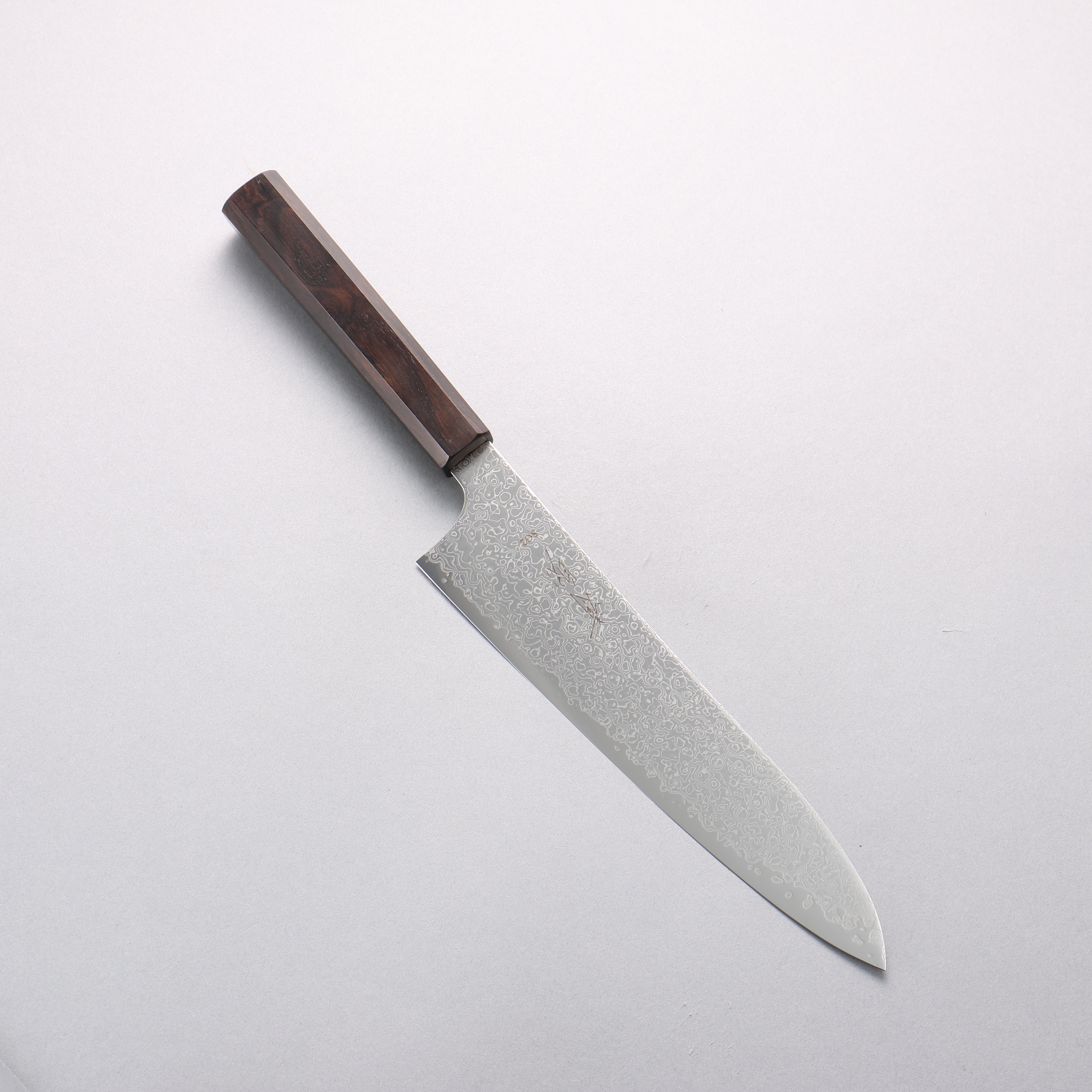 Seisuke SG2 Damascus Migaki Finished Gyuto 210mm Ebony Wood Handle - Seisuke Knife