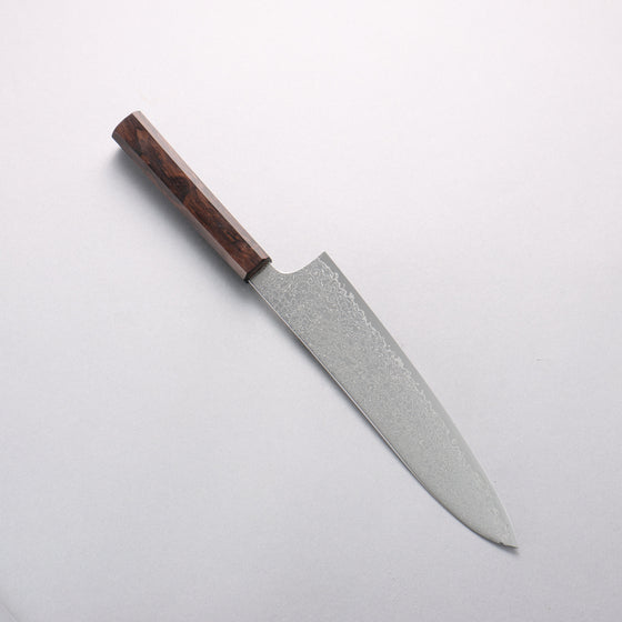 Seisuke SG2 Damascus Migaki Finished Gyuto 210mm Ebony Wood Handle - Seisuke Knife