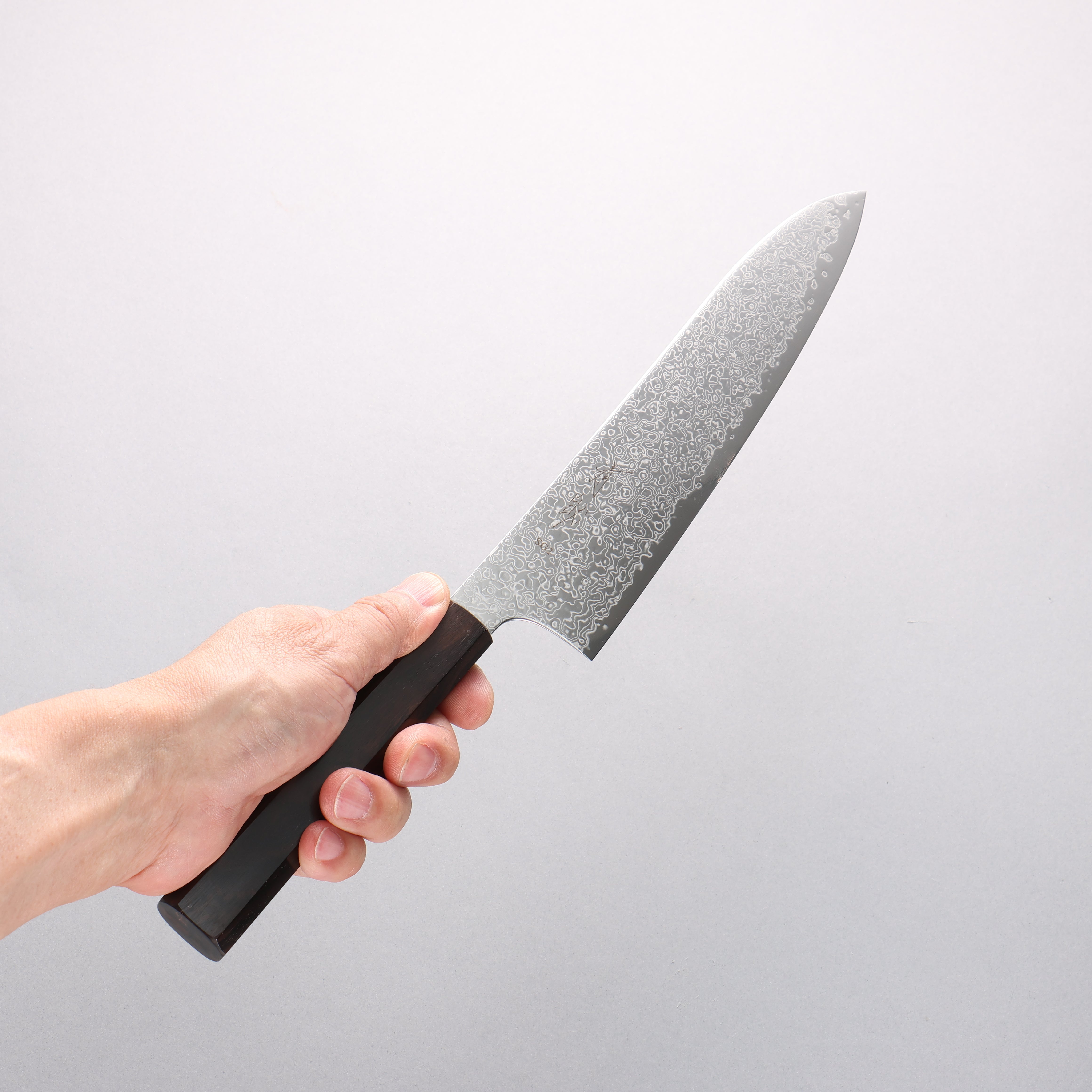 Seisuke SG2 Damascus Migaki Finished Gyuto 210mm Ebony Wood Handle - Seisuke Knife