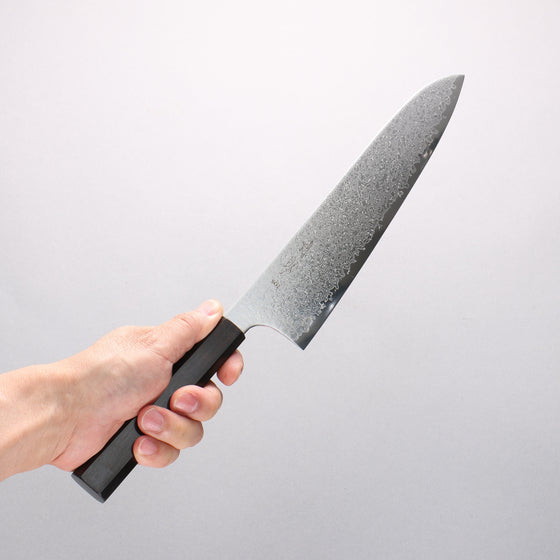 Seisuke SG2 Damascus Migaki Finished Gyuto 240mm Ebony Wood Handle - Seisuke Knife