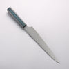 Seisuke Stainless Steel Bread Slicer 240mm Indigo Dyed Oak Handle - Seisuke Knife - Slide 2