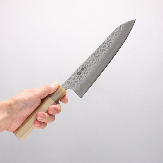 Seisuke Kumo White Steel No.1 Hammered Gyuto 210mm Magnolia Handle - Seisuke Knife