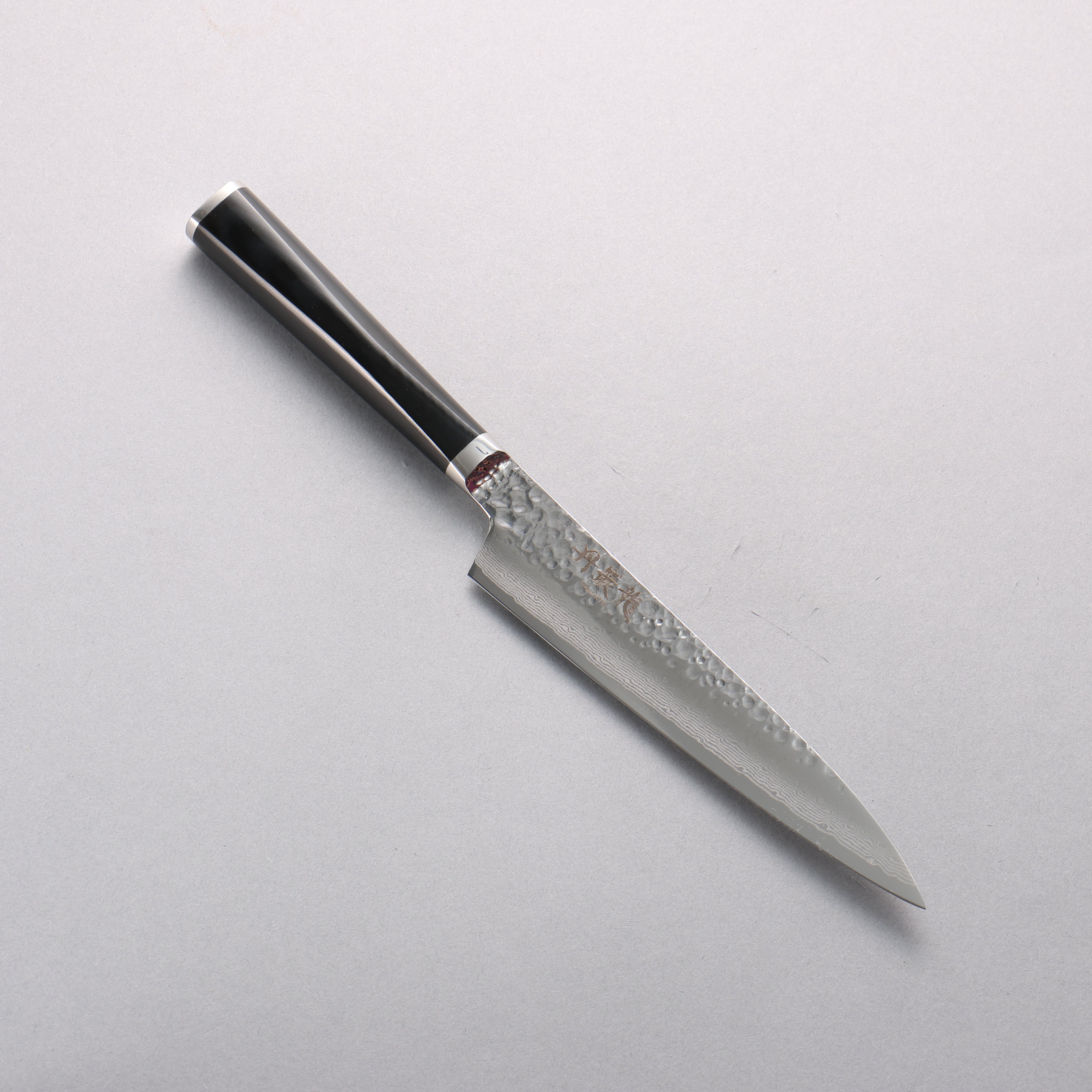 Ryusen Tanganryu VG10 67 Layer Damascus Petty-Utility 150mm Black Micarta Handle - Seisuke Knife