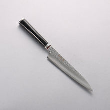  Ryusen Tanganryu VG10 67 Layer Damascus Petty-Utility 150mm Black Micarta Handle - Seisuke Knife