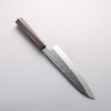 Isamitsu Abe Blue Super Hammered Black Finished Gyuto 210mm Pentagonal Shita Handle - Seisuke Knife - Slide 2