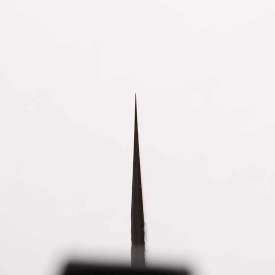 Isamitsu Abe Blue Super Hammered Black Finished Gyuto 210mm Pentagonal Shita Handle - Seisuke Knife