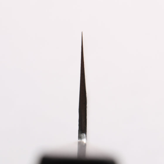 Isamitsu Abe Blue Super Hammered Black Finished Nakiri 165mm Pentagonal Shitan Handle - Seisuke Knife