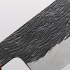 Isamitsu Abe White Steel No.1 Hammered Nakiri 165mm Pentagonal Keyaki Elm Handle - Seisuke Knife - Slide 3
