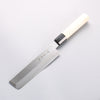 Sakai Takayuki Chef Series [Left Handed] Silver Steel No.3 Usuba 180mm Magnolia Handle - Seisuke Knife - Slide 1