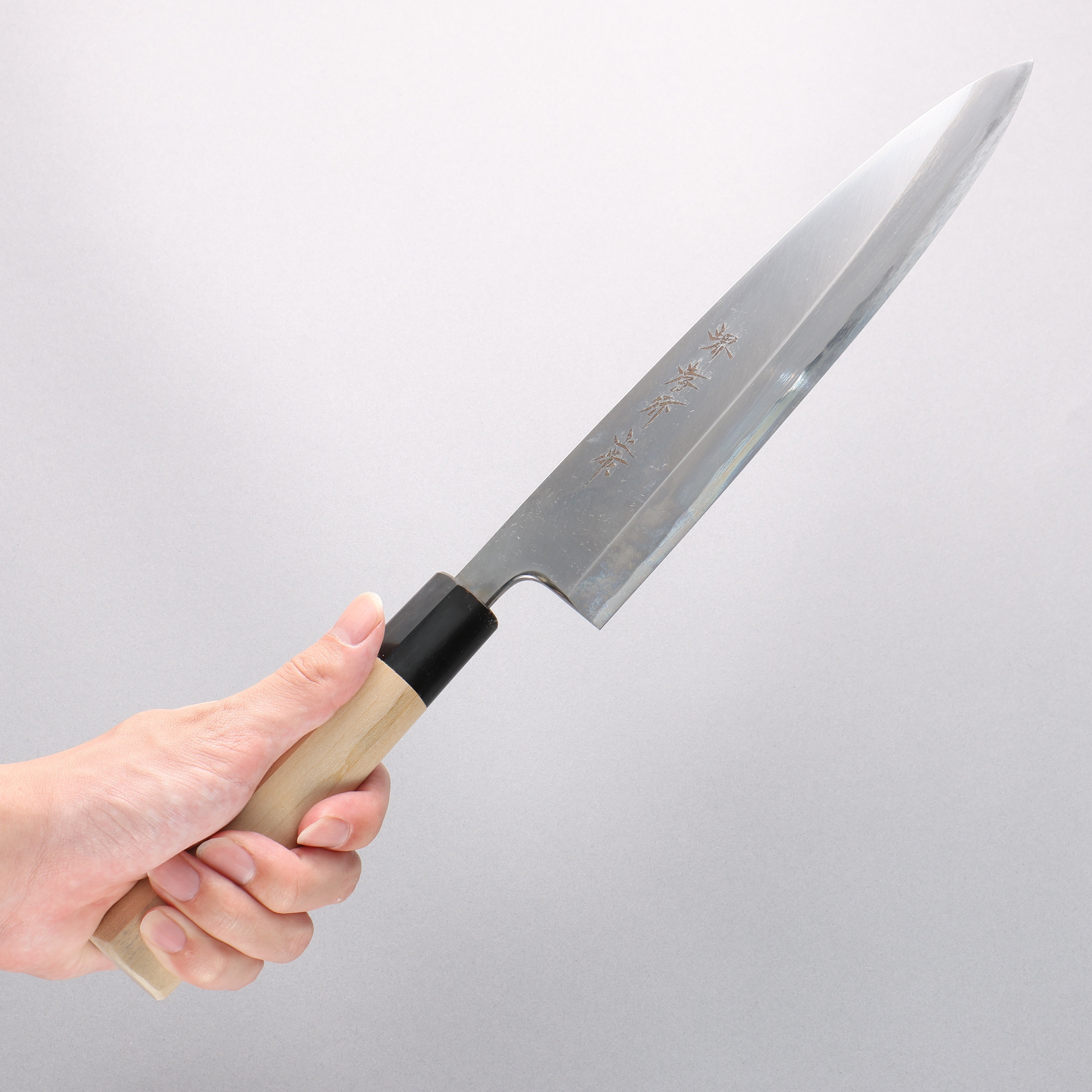 Sakai Takayuki White Steel No.3 Kasumitogi Mioroshi Deba 240mm Magnolia Handle - Seisuke Knife