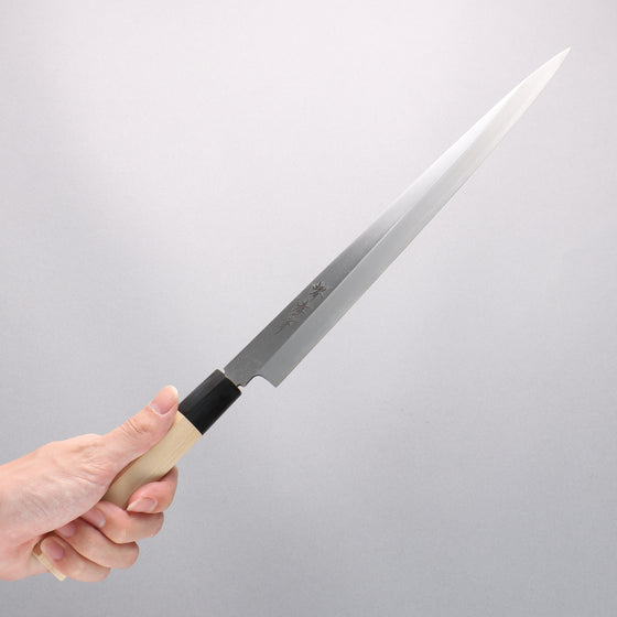 Sakai Takayuki Kasumitogi White Steel Fuguhiki Magnolia Handle - Seisuke Knife