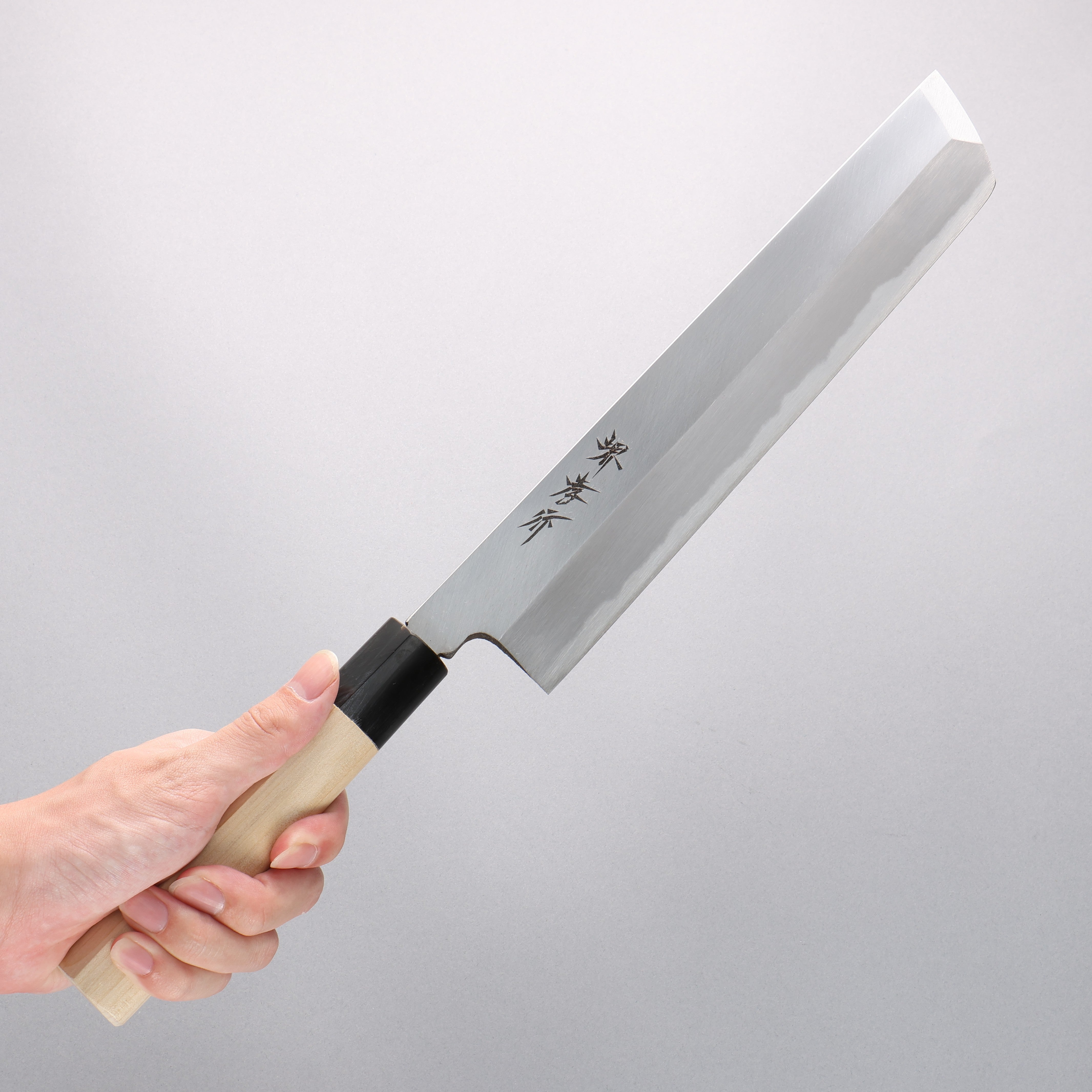 Sakai Takayuki Kasumitogi White Steel Hamokiri 240mm Magnolia Handle - Seisuke Knife