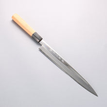  Sakai Takayuki INOX Hakugin Mirror Finish Yanagiba with Yew Wood Handle - Seisuke Knife