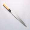 Sakai Takayuki INOX Hakugin Mirror Finish Yanagiba with Yew Wood Handle - Seisuke Knife - Slide 2