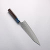 Yoshimi Kato Hyo SG2 Hammered Kiritsuke Gyuto 210mm Ebony & Blue Marble Resin Handle - Seisuke Knife - Slide 2