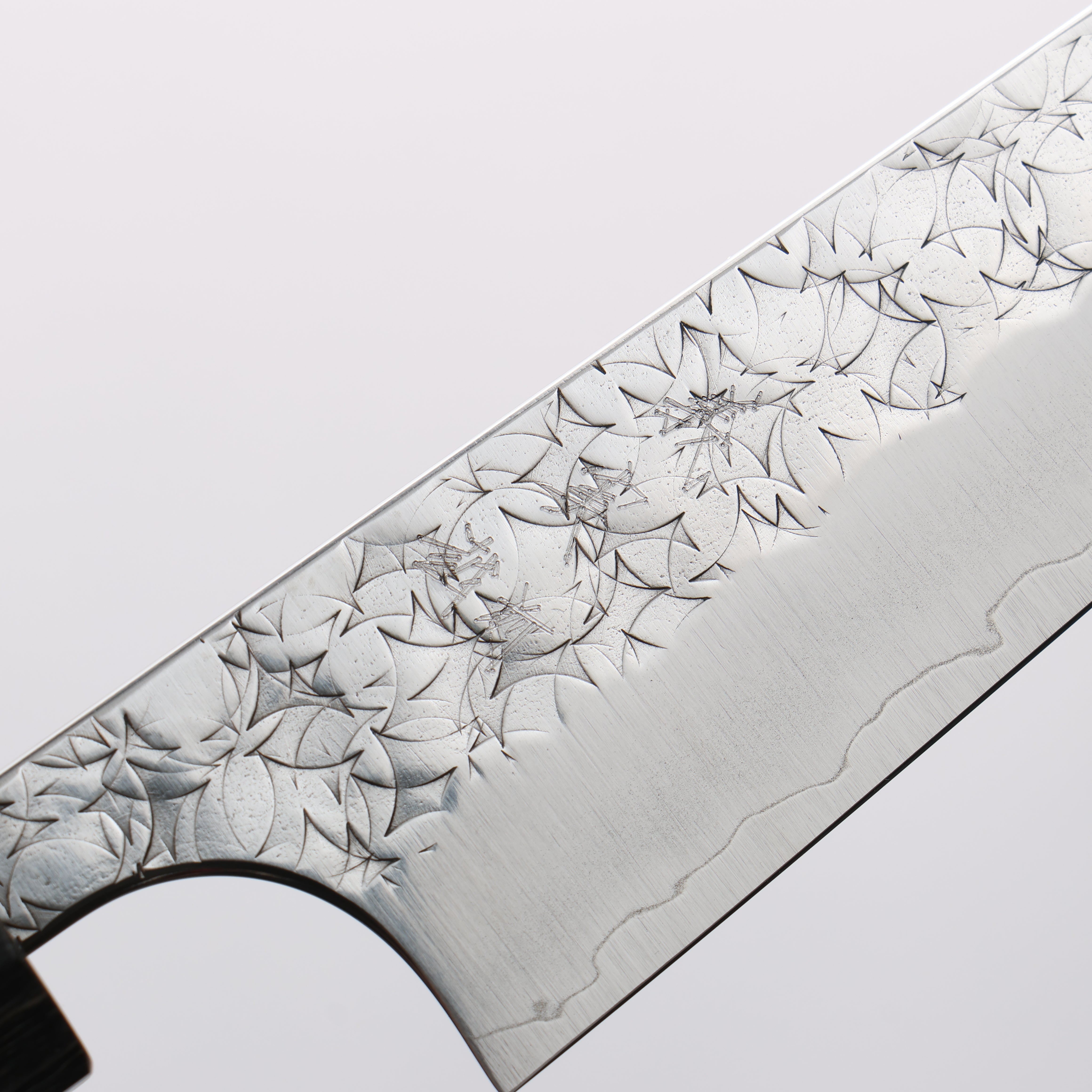 Yoshimi Kato Hyo SG2 Hammered Petty-Utility 120mm Gray Stabilized Wood & White Ring Handle - Seisuke Knife