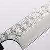 Yoshimi Kato Hyo SG2 Hammered Petty-Utility 120mm Gray Stabilized Wood & White Ring Handle - Seisuke Knife - Slide 3