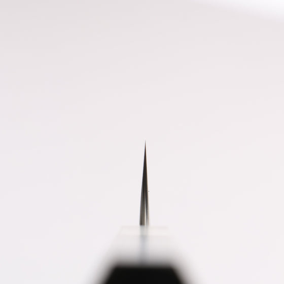 Yoshimi Kato Hyo SG2 Hammered Petty-Utility 120mm Gray Stabilized Wood & White Ring Handle - Seisuke Knife