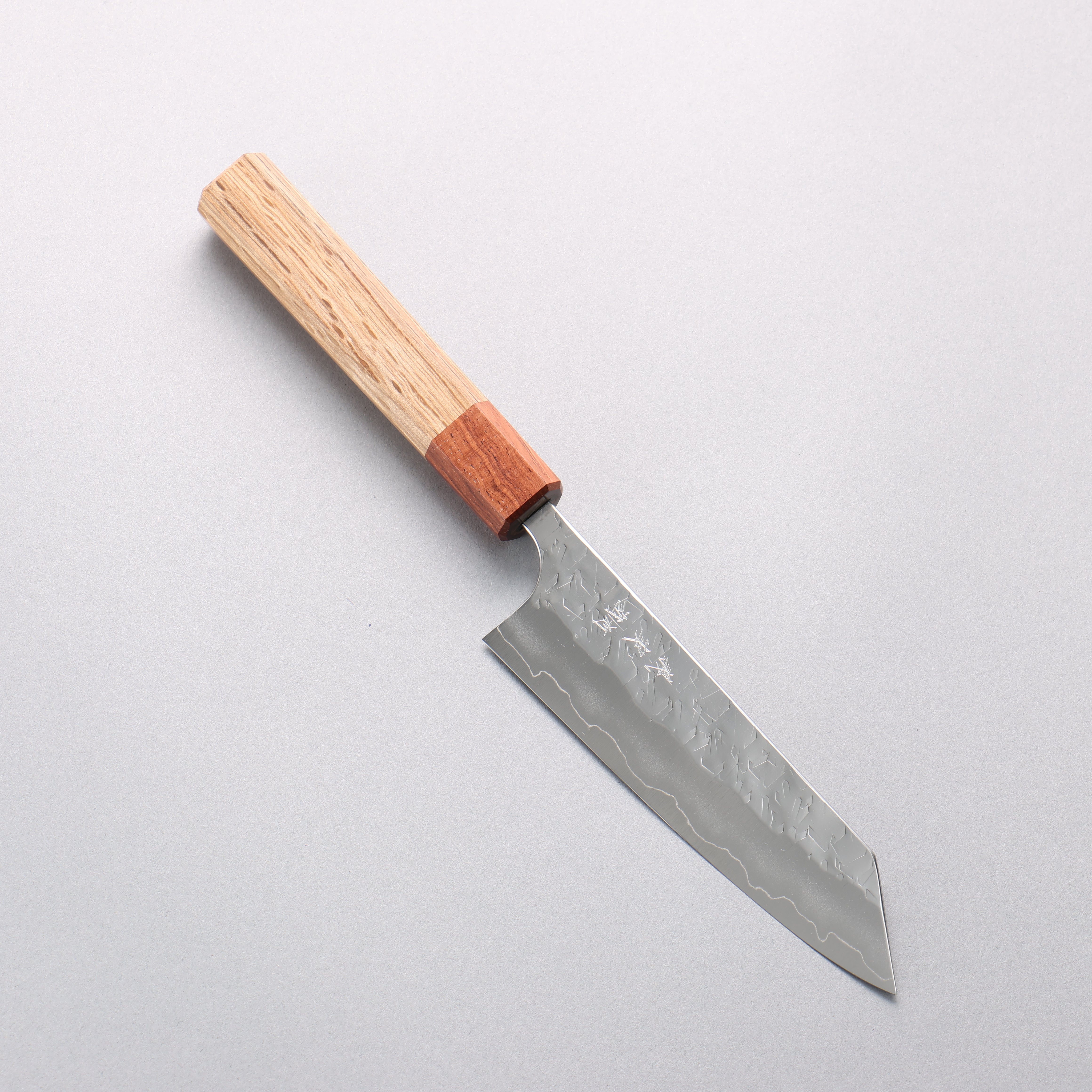 Yoshimi Kato Hyo SG2 Hammered Small Bunka 130mm Oak & Rosewood Handle - Seisuke Knife