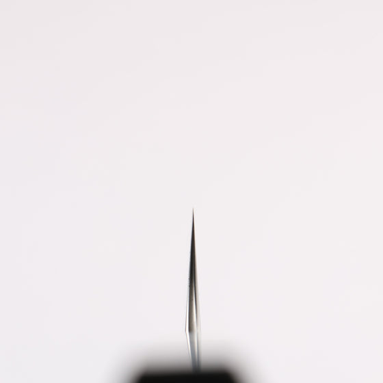 Yoshimi Kato Minamo SG2 Hammered Petty-Utility 120mm Gray Stabilized Wood (White Ring) Handle - Seisuke Knife