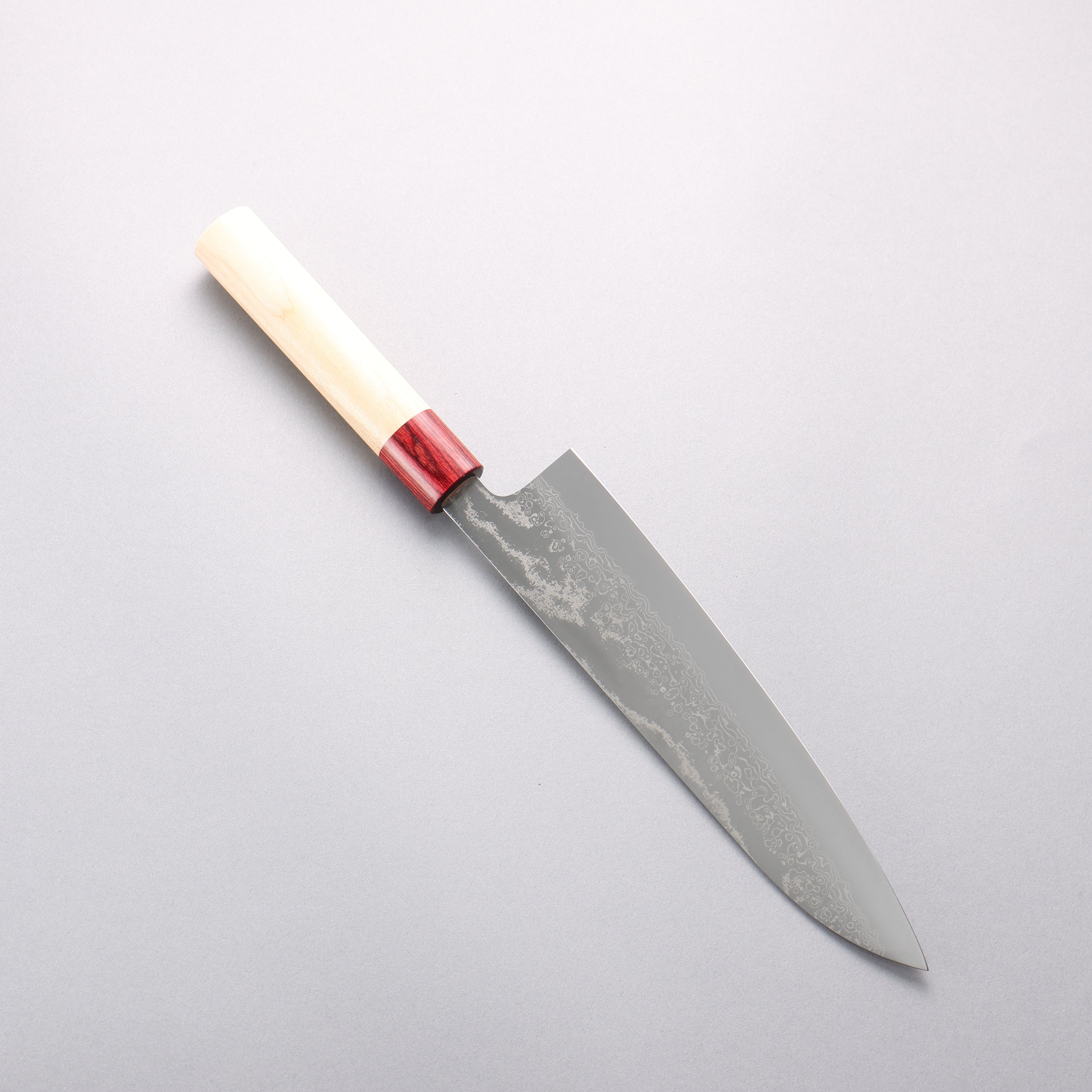 Makoto Kurosaki VG10w Damascus Gyuto 210mm Magnolia Handle - Seisuke Knife