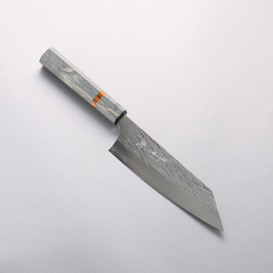 Yu Kurosaki Juhyo Cobalt Special Steel Hammered Bunka 170mm Stabilized Wood & Acrylic Ring Handle - Seisuke Knife