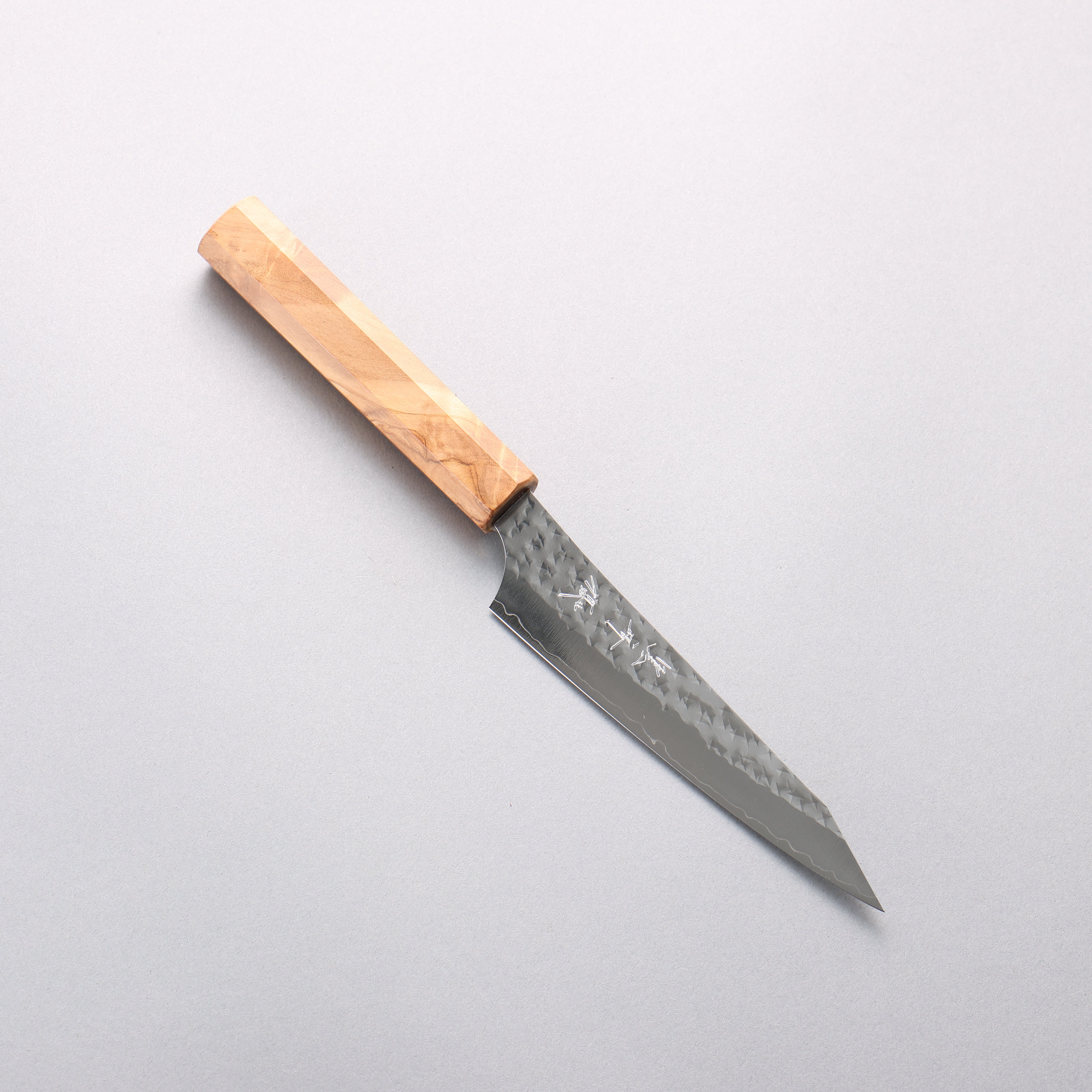 Yu Kurosaki Senko Ei SG2 Hammered Petty-Utility 130mm Olive Wood Handle - Seisuke Knife