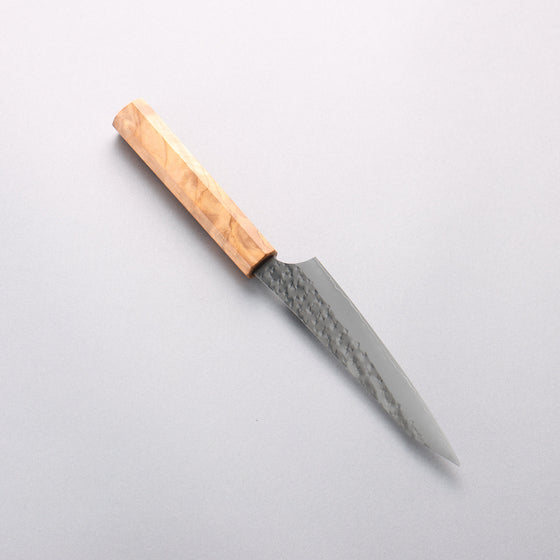 Yu Kurosaki Senko Ei SG2 Hammered Petty-Utility 130mm Olive Wood Handle - Seisuke Knife