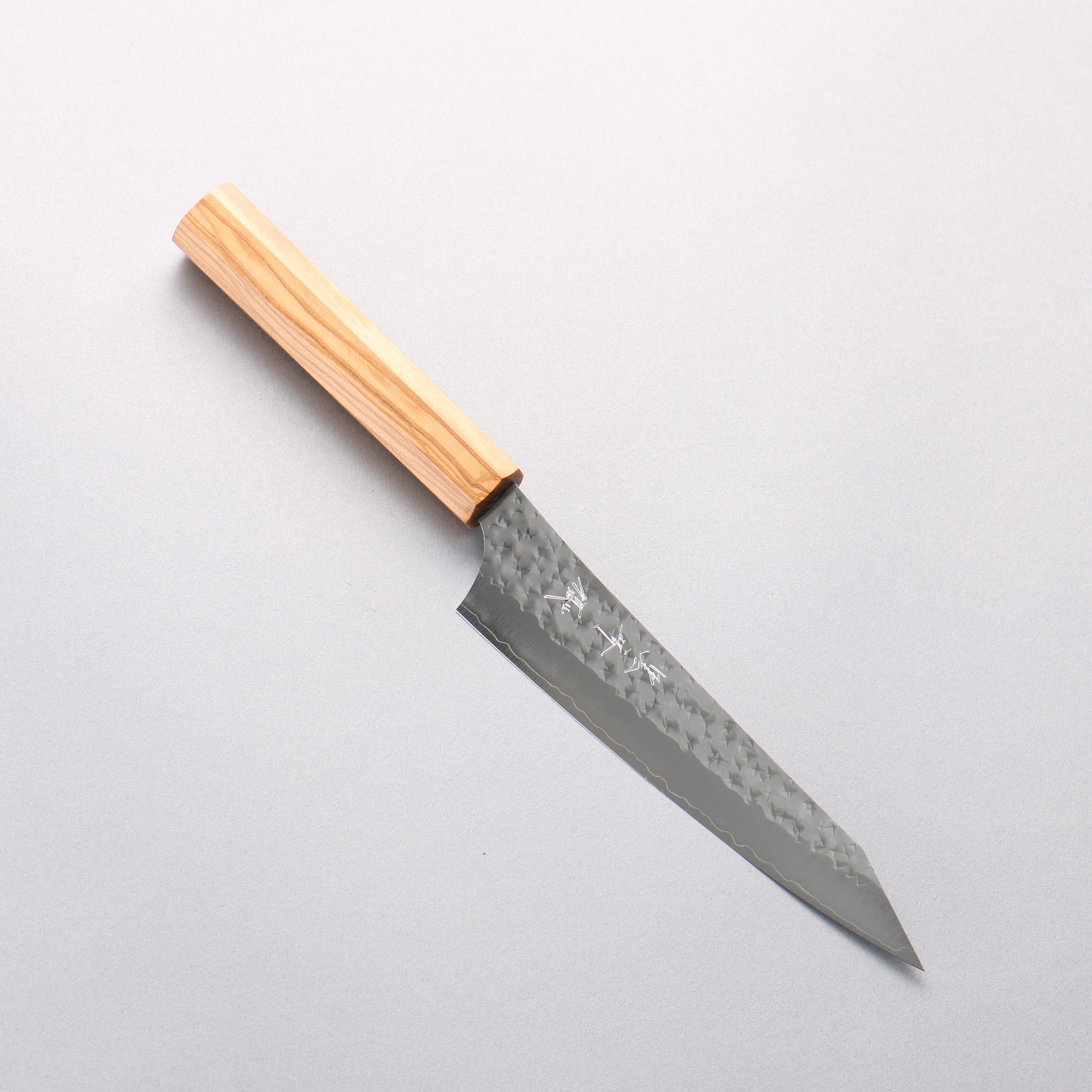 Yu Kurosaki Senko Ei SG2 Hammered Petty-Utility 150mm Olive Wood Handle - Seisuke Knife