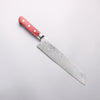 Seisuke Nami AUS10 Mirrored Finish Damascus Kiritsuke Gyuto 210mm Red Pakka wood Handle - Seisuke Knife - Slide 1