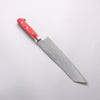 Seisuke Nami AUS10 Mirrored Finish Damascus Kiritsuke Gyuto 210mm Red Pakka wood Handle - Seisuke Knife - Slide 2