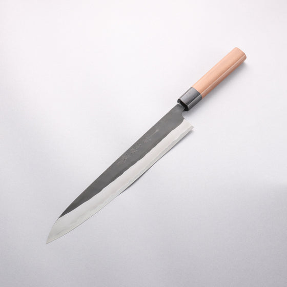 Nao Yamamoto Blue Steel Kurouchi Sujihiki 270mm Walnut Handle - Seisuke Knife