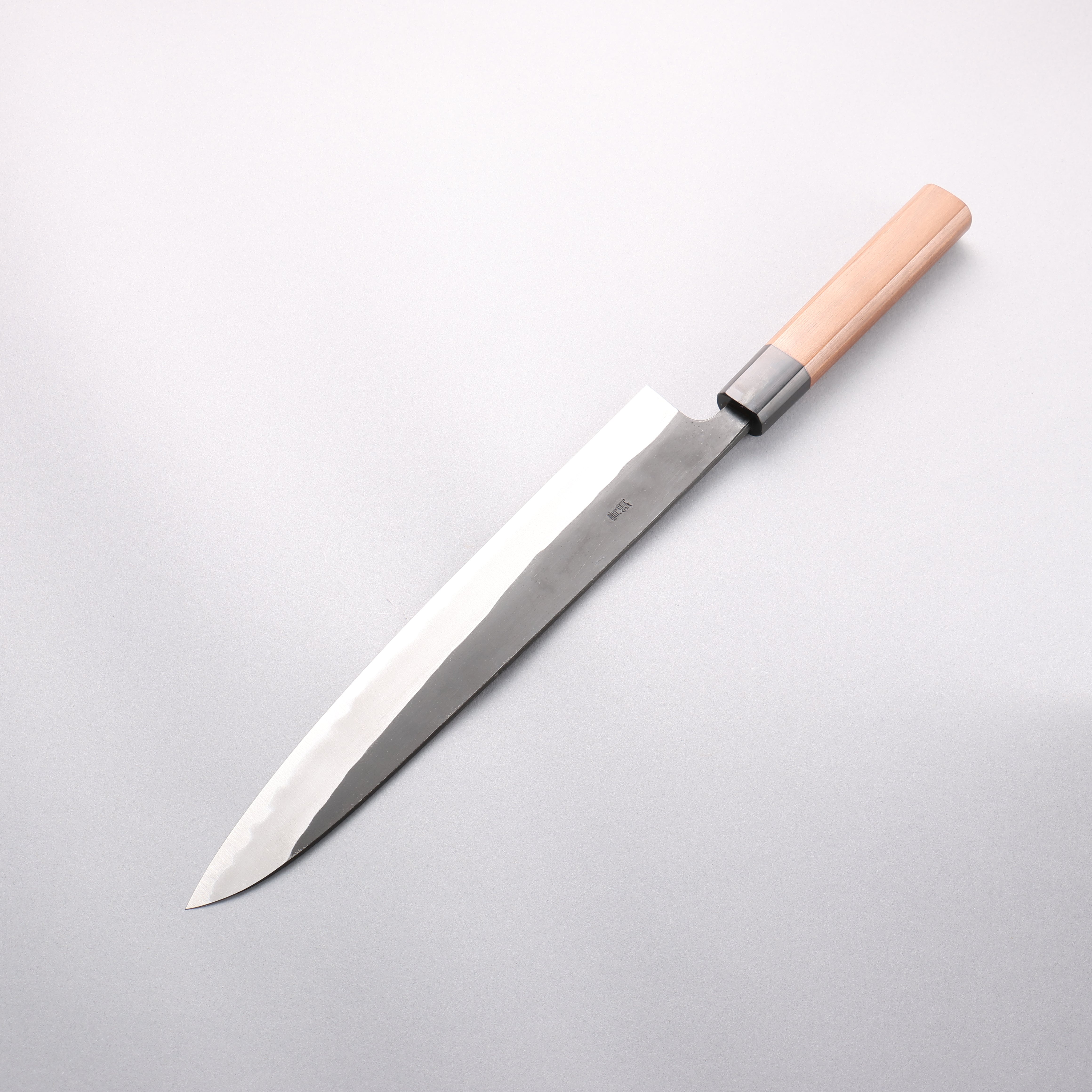 Nao Yamamoto Blue Steel Kurouchi Sujihiki 270mm Walnut Handle - Seisuke Knife