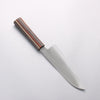 Shigeki Tanaka Majiro Silver Steel No.3 Santoku 165mm Ebony Wood Handle - Seisuke Knife - Slide 2