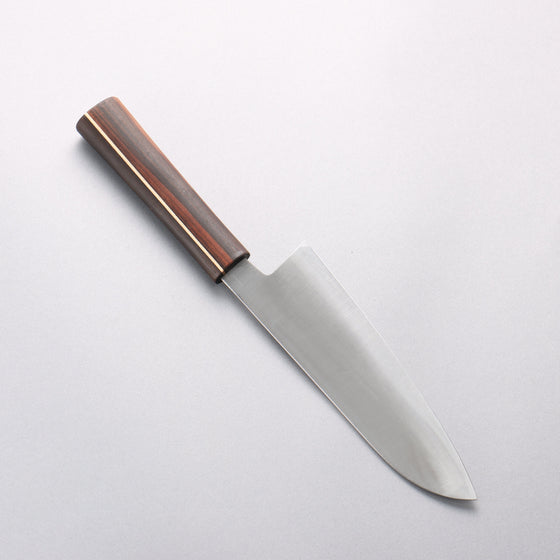 Shigeki Tanaka Majiro Silver Steel No.3 Santoku 165mm Ebony Wood Handle - Seisuke Knife