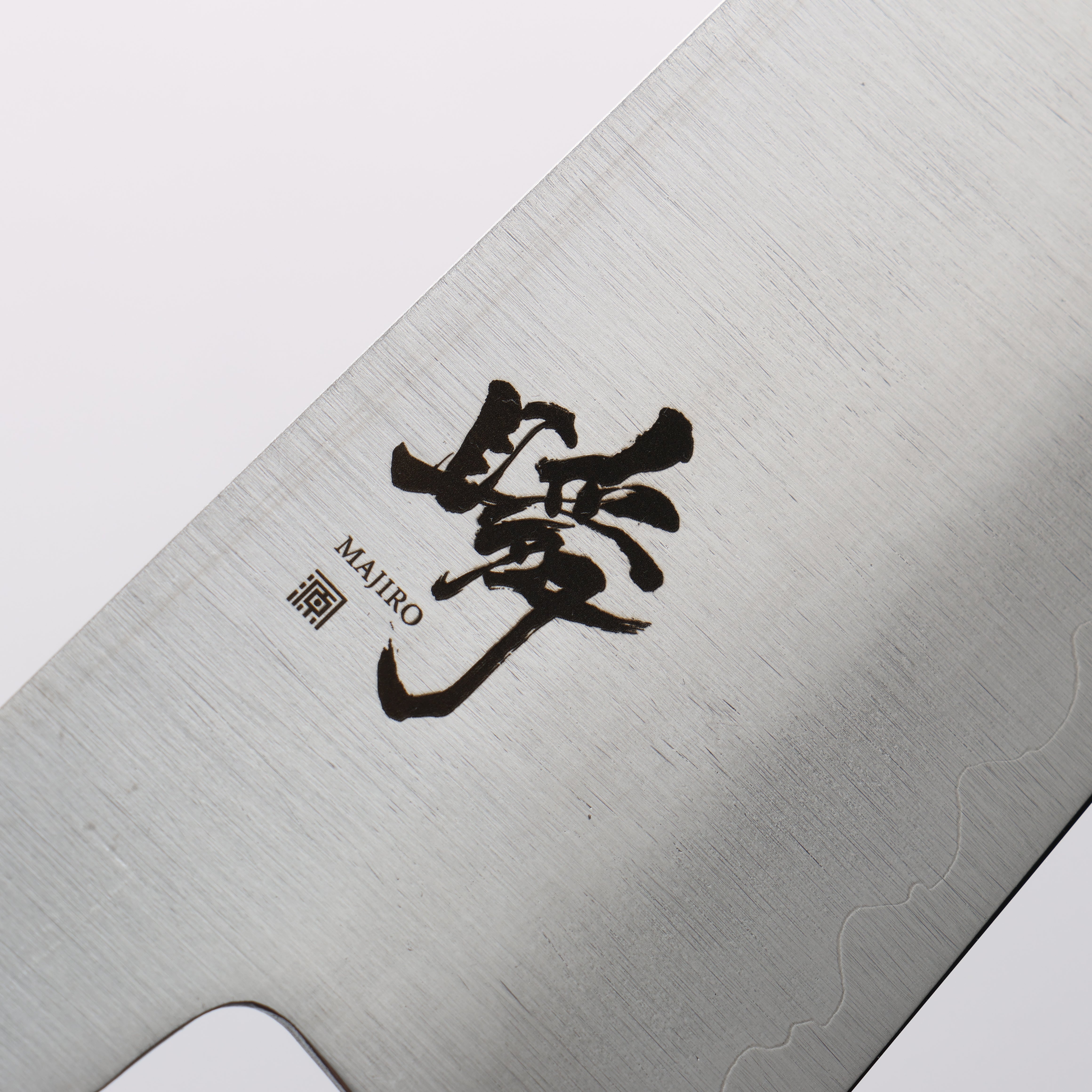 Shigeki Tanaka Majiro Silver Steel No.3 Santoku 165mm Ebony Wood Handle - Seisuke Knife