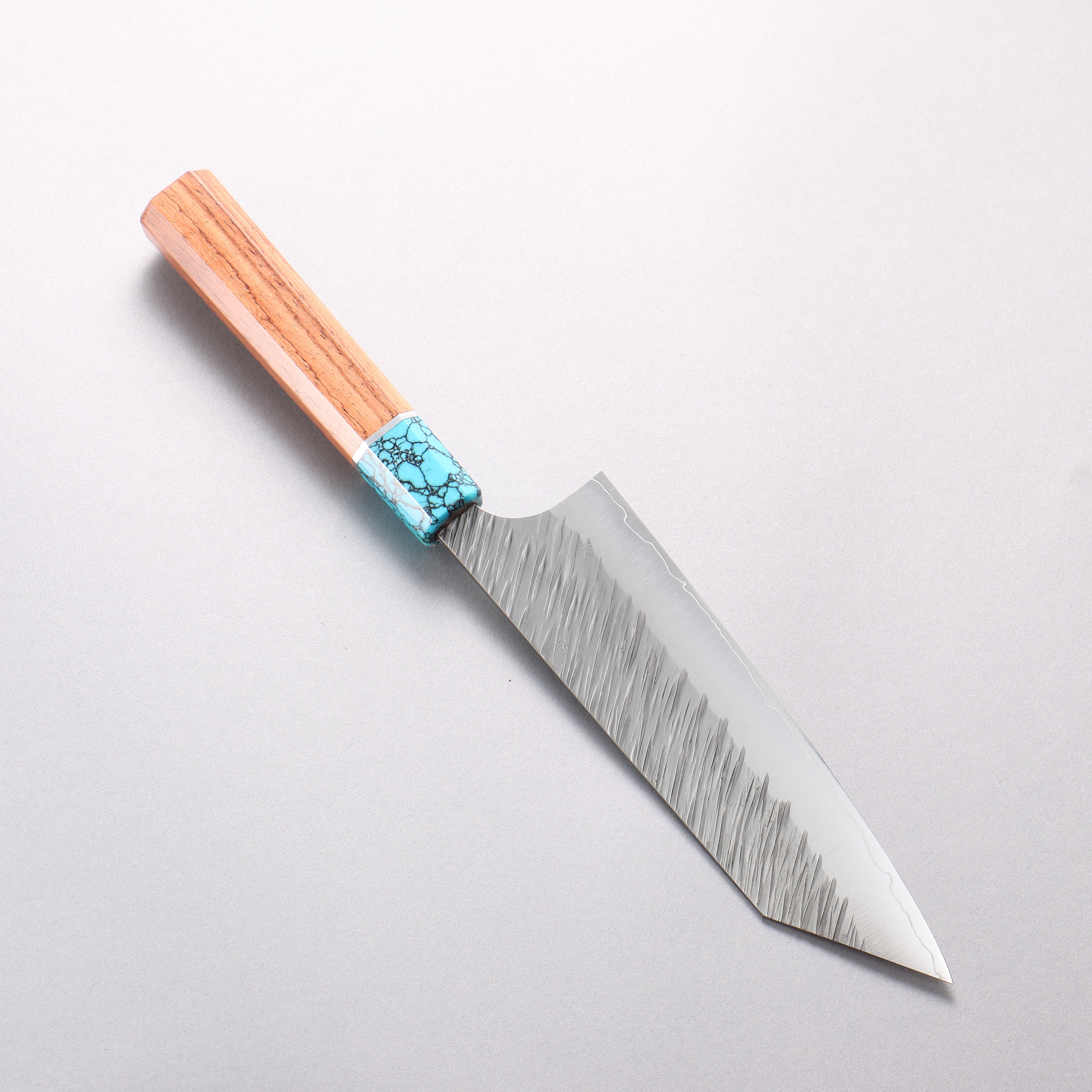 Yu Kurosaki Fujin SG2 Hammered Bunka 170mm Rosewood(ferrule: Turquoise with Ring) Handle - Seisuke Knife
