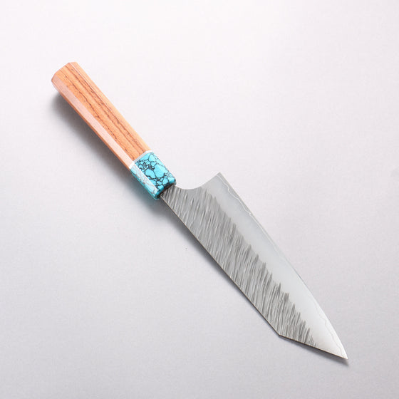 Yu Kurosaki Fujin SG2 Hammered Bunka 170mm Rosewood(ferrule: Turquoise with Ring) Handle - Seisuke Knife
