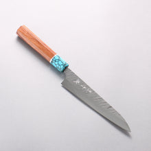  Yu Kurosaki Fujin SG2 Hammered Petty-Utility 150mm Rosewood(ferrule: Turquoise with Ring) Handle - Seisuke Knife