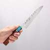 Yu Kurosaki Fujin SG2 Hammered Petty-Utility 150mm Rosewood(ferrule: Turquoise with Ring) Handle - Seisuke Knife - Slide 4