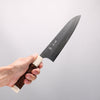 Yu Kurosaki Fujin SG2 Hammered Gyuto 210mm Chinese Quince Burl (White Ferrule and End Cap) Handle - Seisuke Knife - Slide 4