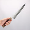 Yu Kurosaki Juhyo Cobalt Special Steel Hammered Sujihiki 240mm Snakewood (with Double Marble Horns) Handle - Seisuke Knife - Slide 4