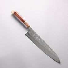  Yu Kurosaki Juhyo Cobalt Special Steel Hammered Gyuto 240mm Snakewood (with Double Marble Horns) Handle - Seisuke Knife