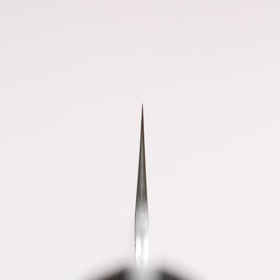 Takeshi Saji SPG STRIX Hammered Migaki Finished Santoku 180mm Brown Black Acrylic Handle - Seisuke Knife