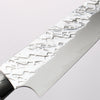 Takeshi Saji SPG STRIX Hammered Migaki Finished Petty-Utility 130mm White Acrylic Handle - Seisuke Knife - Slide 3