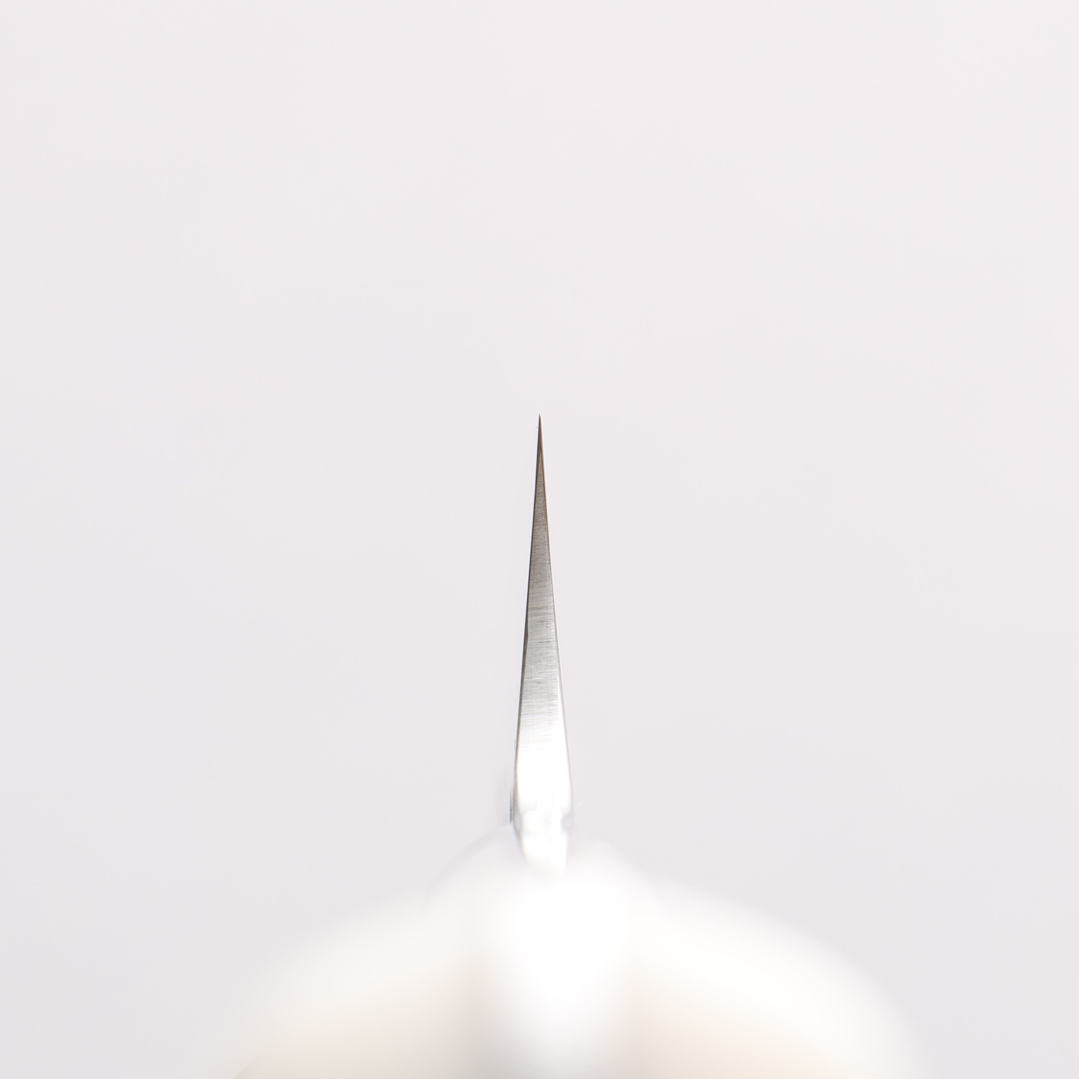 Takeshi Saji SPG STRIX Hammered Migaki Finished Petty-Utility 130mm White Acrylic Handle - Seisuke Knife