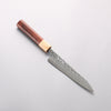 Yoshimi Kato Silver Steel No.3 Hammered Petty-Utility 150mm Honduras (ferrule: White Pakka wood) Handle - Seisuke Knife - Slide 1