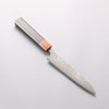 Yoshimi Kato SG2 Black Damascus Petty-Utility 150mm Ebony (ferrule: Orange Resin) Handle - Seisuke Knife - Slide 1